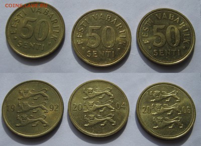 ЭСТОНИЯ 24 монеты 1,5 крон, 5,10,20,50 сенти 1991-2008. - 017.JPG