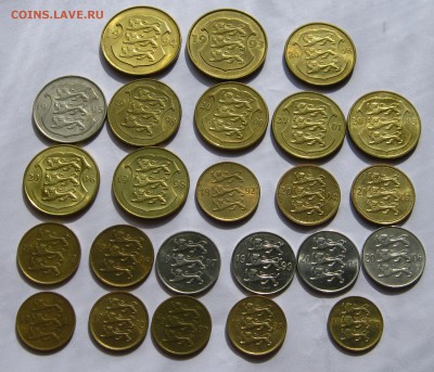 ЭСТОНИЯ 24 монеты 1,5 крон, 5,10,20,50 сенти 1991-2008. - 005.JPG