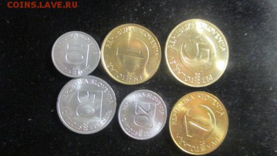 Словения набор 6 монет, цена Фикс - Словения2.JPG