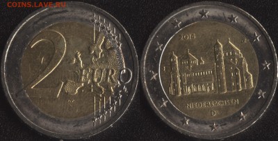 Германия 2 евро 2014 НИЖНЯЯ САКСОНИЯ до 22:00мск 01.06.16 - Германия 2 евро 2014