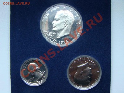 США. Набор серебряных монет 1976. в футляре - DSC04786.JPG