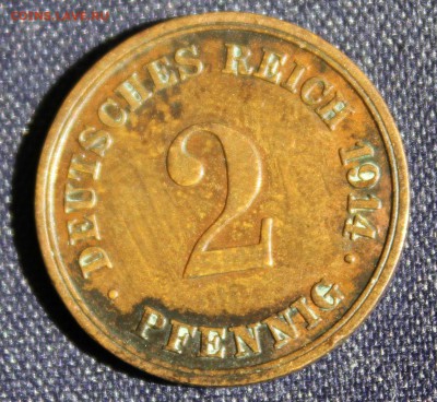 С 1 руб. КАЙЗЕРРЕЙХ 2 пфеннига 1914г."G"  до 1.06 в 22-00 - IMG_1795.JPG