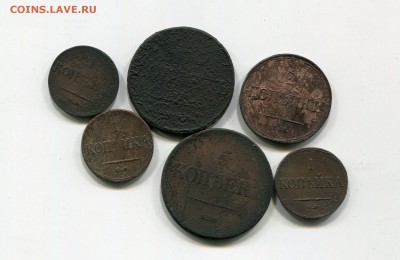 1,2,5 коп Николай 1 массоны 6 монет до 1 июня блиц - img260