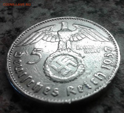 5 рейх марок-1937 год"Гиндербург",(VF)-до 1.06.2016г. - 2016-05-27 15.09.06