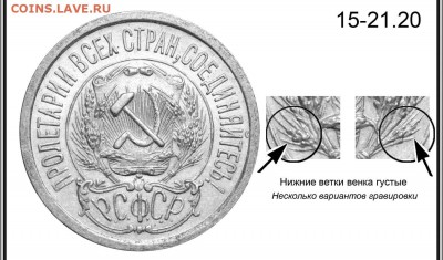 15 коп 1923 брак+6 остей - 15 копеек 1923 варианты аверса