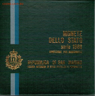 САН-МАРИНО НАБОР 1986 ДО 02.06.16 В 22.00МСК (В644) - 4-см2