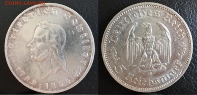 5 марок 1934г Шиллер до 31.05. 22-00мск - 3