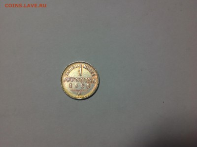 1 ПФЕНИНГ 1865г. - 1 (64)