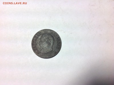 5 САНТИМОВ 1855г. ФРАНЦИЯ, - 1 (60)