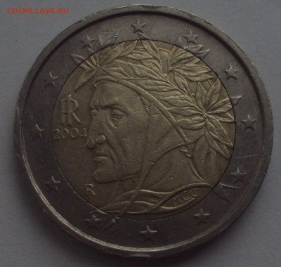 Италия 2 евро 2004год-оценка - DSC03049.JPG