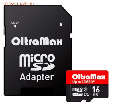 Карта памяти OLTRAMAX MicroSD 16Gb до 02.06.16 - карта 16