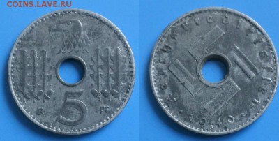 Германия 10 пф Оккупация 1940г цинк до 30.05. 22-00 мск - 5.JPG