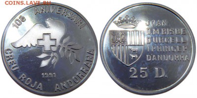 Медицина в нумизматике - Андорра