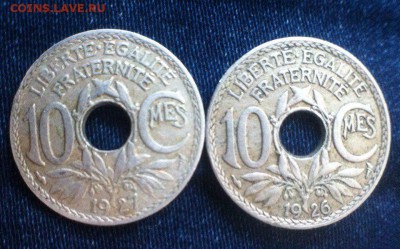 10 сантимов 1926,1927,до 1.06 16 - fLYhfSjxaBM