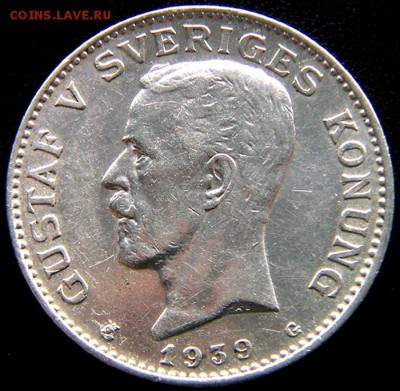 Отличная серебряная шведская крона 1939; до 31.05_22.14мск - 11221
