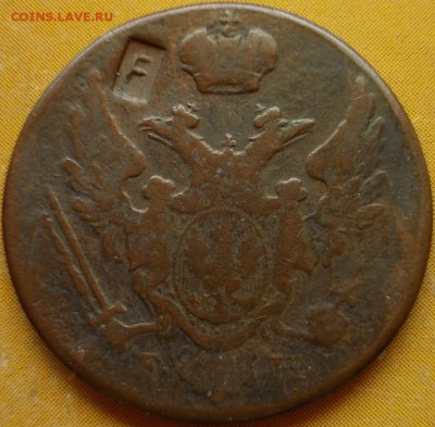Польша 1 грош 1817 FH (с надчеканом F) - 2