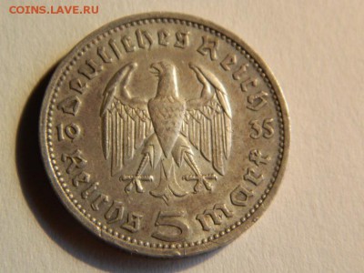 5 рейхсмарок 1935 г. Paul von Hindenburg - DSCN8008.JPG