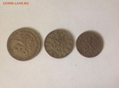 ЧЕХОСЛОВАКИЯ 3 МОНЕТЫ. - 1 (41)