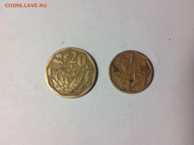 ЮЖНАЯ АФРИКА 2 МОНЕТЫ. - 1 (48)