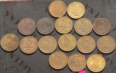1,2,3,5,10 копеек 1961-1991   126 разных монет,есть штемпель - pogodovka_5_kopeek_1961_1991_16_sht_raznye