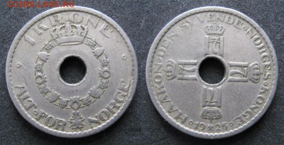 13.Разная инострань по фиксу - 13.88. -Норвегия 1 крона 1925  кп