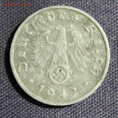 С 1 руб. 3-й РЕЙХ 1 пфенниг 1942г."А"  ЦИНК  до 9.06 в 22-00 - IMG_1883.JPG