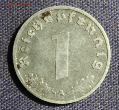 С 1 руб. 3-й РЕЙХ 1 пфенниг 1942г."А"  ЦИНК  до 9.06 в 22-00 - IMG_1882.JPG