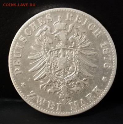 Вюртемберг 2 марки 1876г 5.06. 22-00 мск - 17.JPG