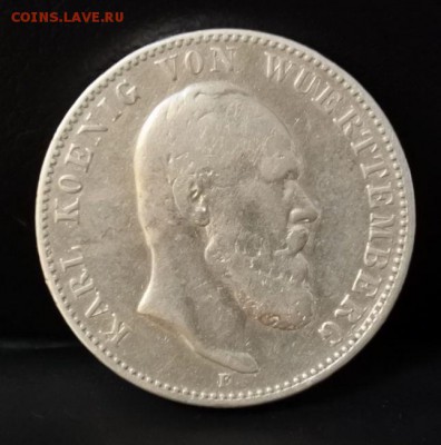 Вюртемберг 2 марки 1876г 5.06. 22-00 мск - 16.JPG