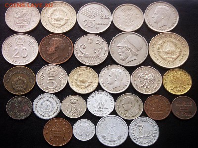 54 разные зарубежные монеты (см. описание). До 04.06_22.00мс - 2