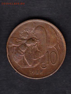 Италия 1922 10с - 15а
