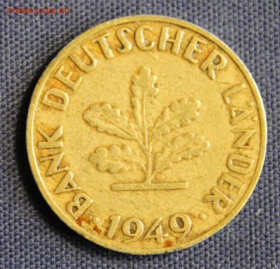 С 1 руб. ГЕРМАНИЯ 10 пфеннигов 1949г."F" до 10.06 в 22-00 - IMG_1850.JPG