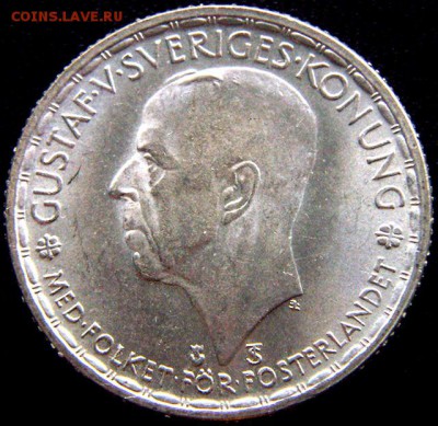 Отличная серебряная шведская крона 1945; до 04.06_22.22мск - 11066