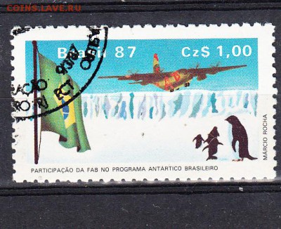 Бразилия 1987 пингвины самолет - 40