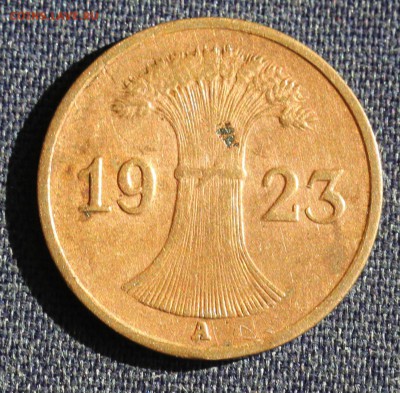 С 1 руб. ГЕРМАНИЯ 1 пфенниг 1923г."А" до 11.06 в 22-00 - IMG_1498.JPG