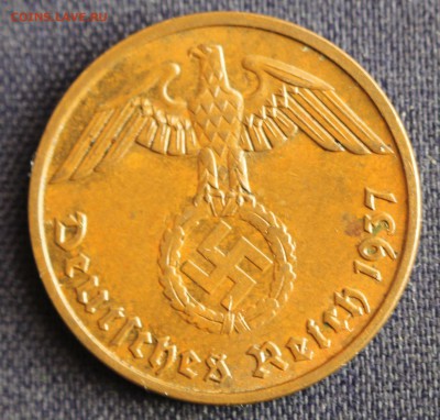 С 1 руб. 3-й РЕЙХ 2 пфеннига 1937г."F" БРОНЗА до 11.06 в 22 - IMG_1299.JPG