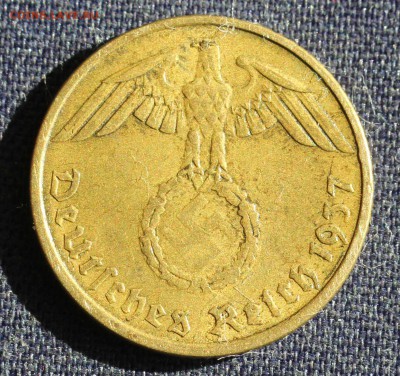 С 1 руб. 3-й РЕЙХ 5 пфеннигов 1937г."А" БРОНЗА до 11.06 в 22 - IMG_1477.JPG