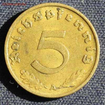 С 1 руб. 3-й РЕЙХ 5 пфеннигов 1937г."А" БРОНЗА до 11.06 в 22 - IMG_1476.JPG