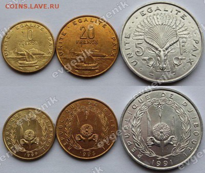 Польша-США-КАНАДА-19-20-РОССИЯ-Португалия-Казахстан - djibouti_3coins