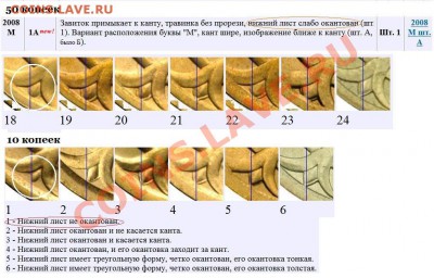 50 коп. 2008 г. ммд - нужна помощь в определении разновида - Окант