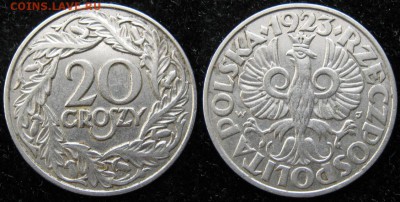 14.Разная инострань по фиксу - 14.7. -Польша 20 грош 1923     3466
