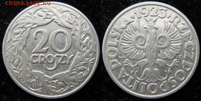 14.Разная инострань по фиксу - 14.8. -Польша 20 грош 1923     3470