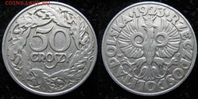 14.Разная инострань по фиксу - 14.11. -Польша 50 грош 1923     3460
