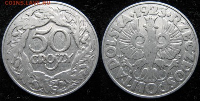 14.Разная инострань по фиксу - 14.12. -Польша 50 грош 1923     3462