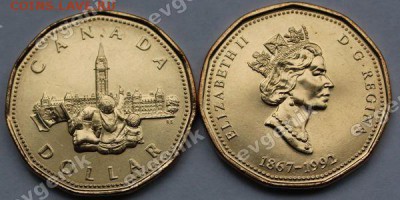 Польша-США-КАНАДА-19-20-РОССИЯ-Португалия-Казахстан - ca_1dollar_1992_canada125