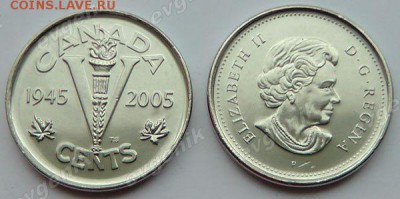 Польша-США-КАНАДА-19-20-РОССИЯ-Португалия-Казахстан - ca_5cents_2005_wwii