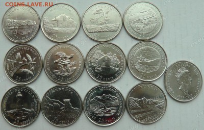 Канада. 1992. 25 центов. Провинции и Территории Канады. 12 монет. UNC - ca_25cents_1992_provinces