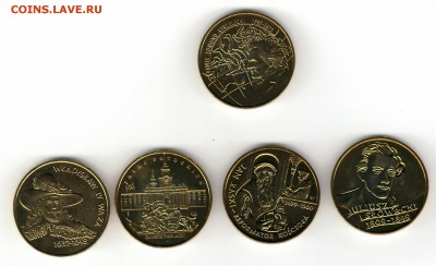 Польша 2zł Юбилейка 1997,1999гг 5 монет - 105320_scan
