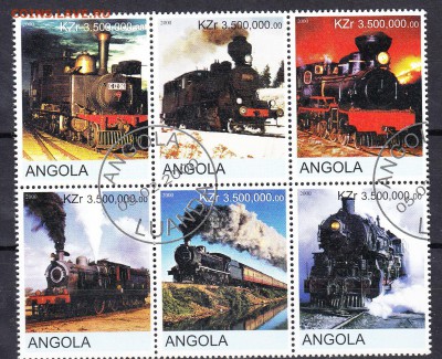 Ангола 2000 паровозы - 92