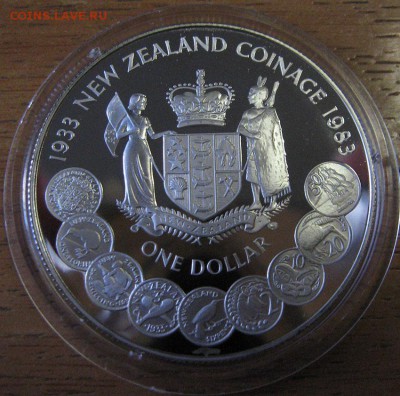 1 доллар 1983г Новая Зеландия (серебро) - IMG_0876.JPG